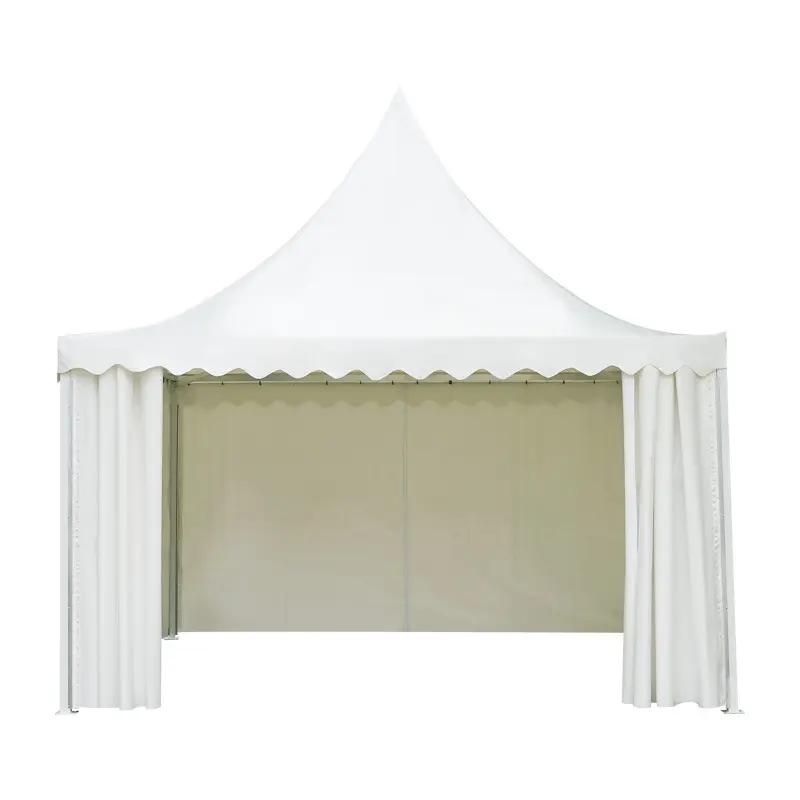 Luxury marquee party 3X3 4X4 5X5 10X10 Outdoor Canvas Hexagon gazebo Pagoda Tent with waterproof canopy