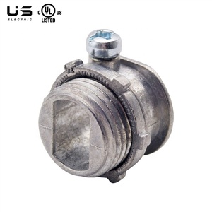 3/8 "Zinc Die Cast BX Flex Set Tornillo Caja Conector Cable <span class=keywords><strong>ovalado</strong></span> AC MC Accesorios de conducto rígido eléctrico Accesorios de tubería EMT - Product Image 1