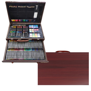 Ensemble d'art de luxe en bois de 143 pièces, best-seller <span class=keywords><strong>Amazon</strong></span>, boîte en bois, ensemble de peinture pour enfants - Product Image 4
