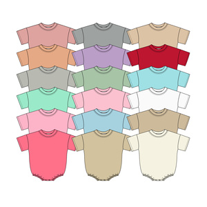 Vêtements pour enfants en coton uni de couleur unie, combinaison à bulles pour bébé, vêtements unisexes pour frères, vêtements pour nouveau-nés, nouveaux styles, vente en gros - Product Image 2