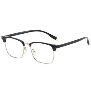 Lunettes de vue demi-cerclées style coréen, rectangulaires, unisexes, anti-lumière bleue, verres PC, 31138, origine Taizhou - Product Image 2