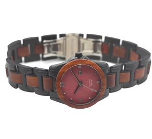 Montres en bois personnalisées avec logo, montres à quartz pour hommes et femmes, bracelet en bois, mouvement à quartz japonais, marque Citizen de luxe pour femmes - Product Image 3