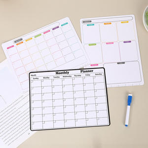 Hannuo 2025 Hot Selling Erasable Copper Paper Whiteboard Monthly Weekly Plan Message Board Fridge Magnetic Calendar - Product Image 1