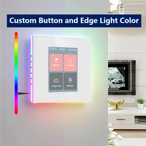 Lanbon Newest 4 Gang Smart Light Switch Lcd Touch Screen Smart Switch WIFI With APP And Voice Control