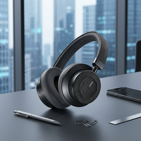 Casque ANC sans fil Bluetooth supra-auriculaire à réduction de bruit, autonomie de 40H, vente en gros, casque ANC supra-auriculaire ODM