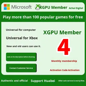 Carta di Ricarica per Membri di Game Pass con Codici di Attivazione per 1 Mese, 2 Mesi, 4 Mesi, Un Anno, <span class=keywords><strong>Tre</strong></span> Anni - Product Image 5