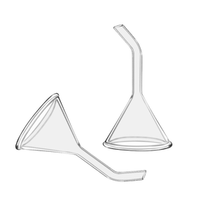 Corong kaca corong Mini lebar kerucut jangka pendek, grosir laboratorium murah untuk penggunaan Lab 75 derajat corong polos - Product Image 6