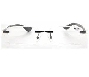 Высококачественные бамбуковые очки для чтения без оправы, увеличительные очки для чтения
