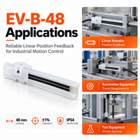 Capteur de déplacement linéaire EV-B-48 48 mm ±1% IP54 pour Novotechnik TLH/TL Gefran LT Sakae LP Variohm ELPM Penny+Giles SLS