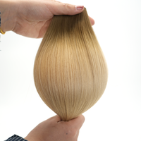 Extensions de cheveux humains vierges Remy européens, double tirage, invisibles, sans couture, nouvelle trame papillon, trame Hole Twins, produit phare