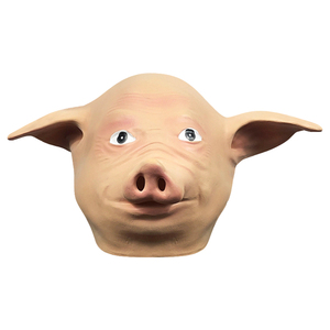 Natural <b>Latex</b> Eco-friendly Halloween Pig Animal <b>Mask</b> Party Cosplay Full Face Animal <b>Mask</b> - Product Image 1