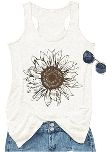 OEM/ODM Vintage Mandala Graphic Women's Tank <strong>Top</strong> Summer Beach Loose Fit Racerback <strong>Cami</strong> Dark <strong>Green</strong> - Product Image 2