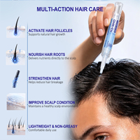 Sérum de croissance capillaire au peptide de cuivre GHK-Cu OEM, ensemble de traitement pour renforcer les cheveux et réparer le cuir chevelu, huile anti-chute de cheveux, 7 ampoules