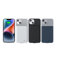 Coque de Téléphone avec Batterie Externe Rechargeable et Étendue pour iPhone 11 12 13 14 15 16 Pro Max Mini en TPU