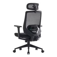 Chaise de bureau exécutive confortable de haute qualité, nouveau design moderne, pivotante, ergonomique, réglable en hauteur et inclinable, en maille, à prix abordable