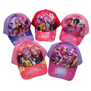 RJ Cartoon Anime Print Baseball Cap Trucker Hat Summer Mesh Net Sun Hat Boy Girl Gift Outdoor Adjustable Snapback Hat Wholesale
