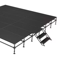 1.22*1.22m et 1.22*2.44m de panneau de scène en aluminium Layher avec hauteur réglable pour concert d'église et mariage