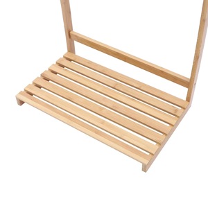 Bamboo Towel Rack 3 Bars Organizer <b>Shelf</b> For Bathroom Storage - Product Image 5
