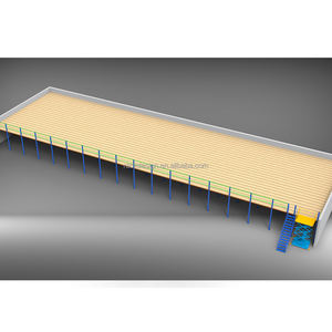 Rak penyimpanan Mezzanine struktural Mezzanine, rak penyimpanan lantai di gudang, rak penyimpanan ponsel mezzanines dapat disesuaikan - Product Image 4