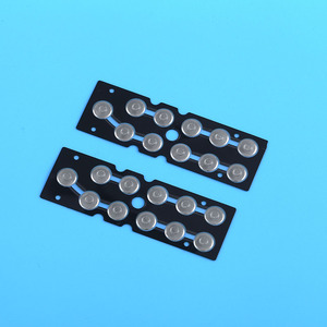 Échantillon gratuit de feuille de cuivre double couche transparente avec adhésif pour télécommande de <span class=keywords><strong>télévision</strong></span>, dôme métallique rond - Product Image 2