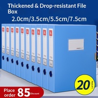 Boîte de rangement pliable en plastique, empilable, pour documents A4, organiseur de bureau, conteneur de rangement de papier avec fente pour étiquette
