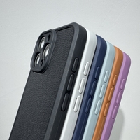 Nouvelle simulation de motif de peau de litchi mat Tpu étui de téléphone pour iPhone 16 Pro Max 15 14 Plus 13 12 Mini 11 housse de protection