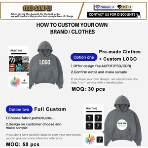 Fabricants de sweats à capuche surdimensionnés de haute qualité, personnalisés, en molleton 100% coton, 450 g/m², à épaules tombantes, coupe ample et courte - Product Image 3