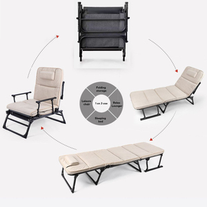 Chaises longues de plage et chaises de villa multifonctionnelles, imperméables, pliables, en fer, pour l'extérieur et le <span class=keywords><strong>jardin</strong></span> - Product Image 4
