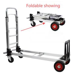 Carro de mano de aluminio convertible con ruedas giratorias de cuatro ruedas Categoría de producto para carros de mano - Product Image 2