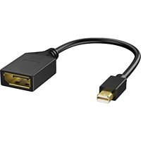 Adaptador SYONG Mini DisplayPort a DisplayPort, Adaptador Mini DP a DisplayPort 4K60Hz, para TV, Computadora, MacBook Air, Monitor, Proyector