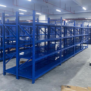 4-שכבות מתלה מתכת עמיד פלדה אחסון יחידת מיסוך למוסך & מחסן אנטי-חלודה בינונית עמוסה בקרטון - Product Image 6