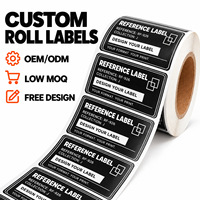Label Stiker Vinyl Kustom Tahan Lama Perekat Sendiri untuk Produk Elektronik Peralatan Rumah Tangga Alat dan Perlengkapan
