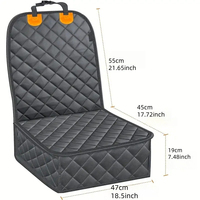 Coussin de siège imperméable pour animaux de compagnie, tissu Oxford 600D, motif uni, carré, pour chien et chat, housse de siège de voiture, lavage à la main, voyage