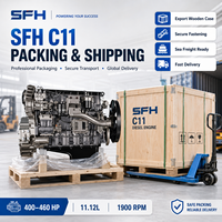 Moteur diesel à rampe commune SCDC SFH C11.430 430HP 1900 tr/min pour camion lourd, remplacement pour Iveco FPT CURSOR 9