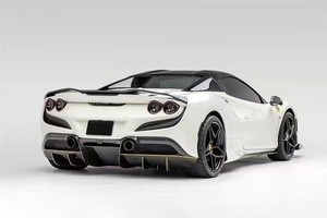 Kit de Carrocería de Fibra de Carbono Estilo V para Ferrari F8, con Alerón Delantero, Faldones Laterales, Difusor y Spoiler - Product Image 3
