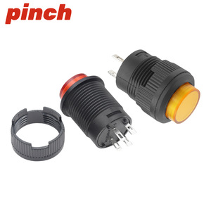 Interruptor de Botón Pulsador R16-503A AD B BD 125V con Terminal de Tornillo IP40 de Plástico con Luz LED y Función de Bloqueo y Reinicio Automático - Product Image 3