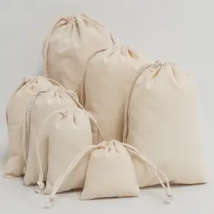 कस्टम लोगो प्राकृतिक कपास कैनवास dustbags लक्जरी drawstring बैग स्टॉक में विभिन्न आकारों हैंडबैग धूल बैग कैनवास धूल बैग उपहार