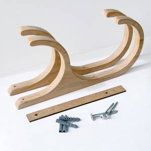 Support mural en bois avec crochets pour rangement de meubles de maison, salon - Product Image 4