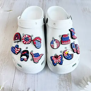 Independence Day Shoe Charms 4th Of July Shoe Decoration Glowing For Independence Day