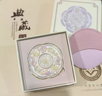 Nouveaux éléments de style chinois panda fleur animal texture miroir de maquillage de poche portable
