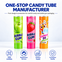 Tube d'emballage en aluminium et plastique haute barrière, anti-fuite, avec bouchon à vis, impression UV personnalisée pour confitures et confiseries