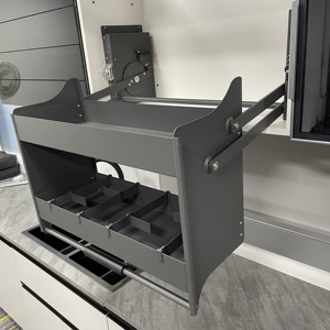 Modern 2-Tier <b>Wall</b> Cabinet <b>Unit</b> Soft Close Pull-Down Overhead <b>Storage</b> for Kitchen Installation in Cabinets 02.2A.RWB10231.900 Ki - Product Image 3