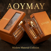 Boîte d'emballage de parfum de luxe personnalisée, écologique, en carton avec laminage mat, exquise, gaufrée, rigide, pour parfum