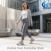 Chaussures de sport décontractées pour femmes grandes tailles HC Plus-Size, avec semelle extérieure en PVC et semelle intermédiaire en caoutchouc - Chaussures de sport décontractées