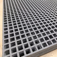 Plaque de grille en PRV, panneau de grille en PRV, grille de passage en fibre de verre, couvercle de drainage antidérapant pour sol d'atelier