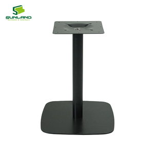 Offre Spéciale : Base de Table Moderne en Fer avec Pieds Réglables, Plateau Carré Moulé Écologique <span class=keywords><strong>et</strong></span> Durable, Pieds en Forme de <span class=keywords><strong>Ventre</strong></span> de Cheval pour Restaurant - Product Image 1