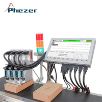Impresora de Códigos de Barras Portátil con Pantalla Táctil PD4E Phezer, Impresora de Inyección de Tinta Caliente en Línea TIJ para Uso Industrial, 600X600dpi