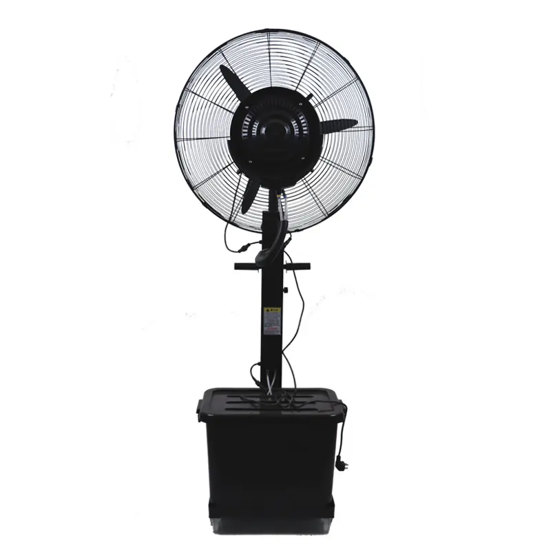 Chinese Outdoor Industrial water spray cooler air cooling Electric Pedestal Mist Humidifier Stand Fan