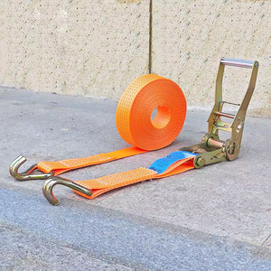 Sangle de fixation en polyester haute résistance avec tendeur métallique, conçue pour une fixation rapide et sûre des marchandises dans les camions et les conteneurs. - Product Image 5