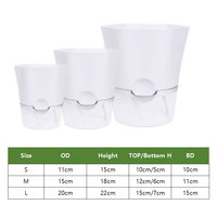 Pots de jardin Deepbang, pots blancs pour plantes violettes, pots de pépinière, pots de jardin à domicile, jardinières auto-arrosantes pour plantes d'intérieur